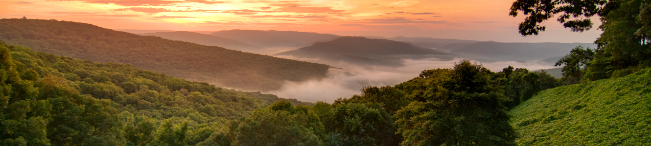 Beautiful scenery during sunset