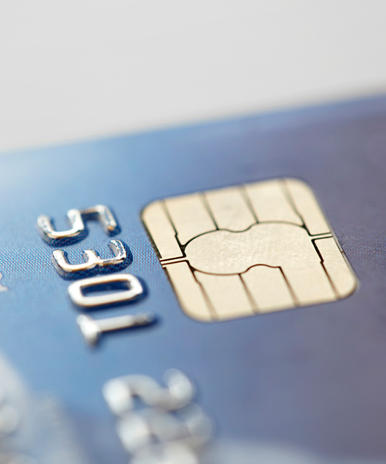 Debit card chip.