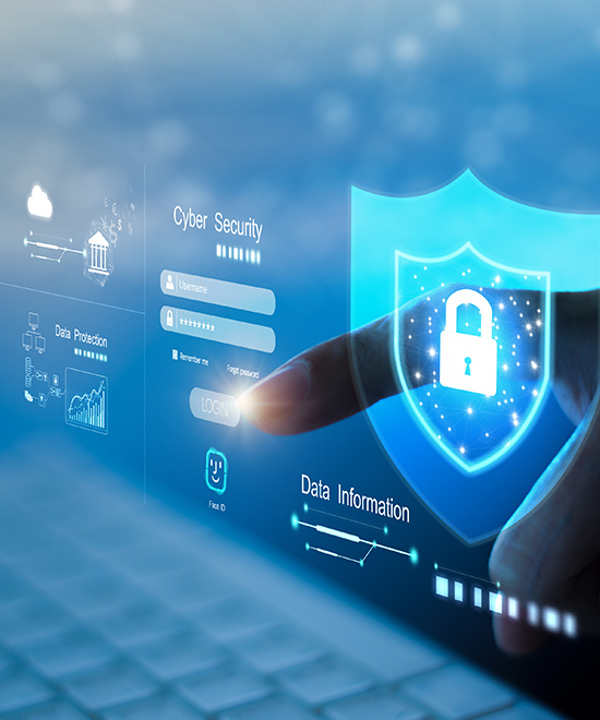 Abstract online security concept.
